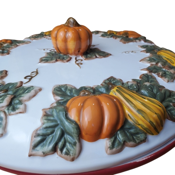 Vntg Baum Bros Style Eyes Pie Keep Collection Pumpkin. Fall Thrift Decor - Picture 2 of 11